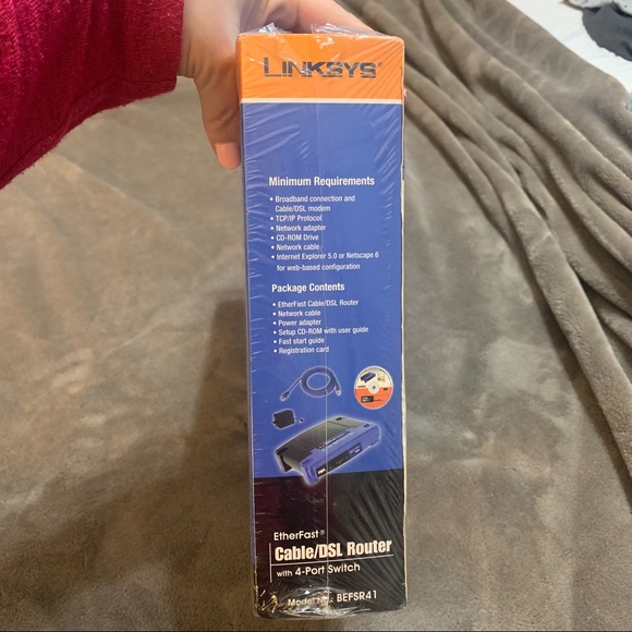 NEW Cisco Linksys EtherFast 4-Port Cable/DSL Wired Router BEFSR41 - Picture 9 of 10